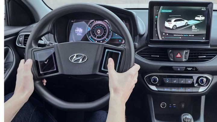 Hyundai ukázal volant budúcnosti. Dostane dotykové displeje namiesto tlačidiel.