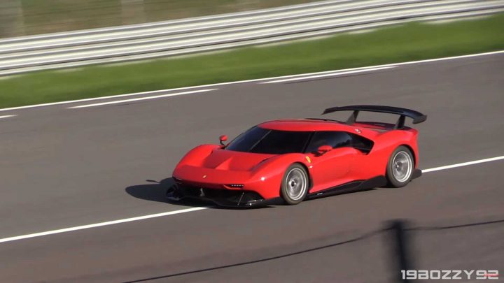 Video: Vzácne Ferrari P80/C bolo natočené na okruhu. Počúvnuť si môžeš aj zvuk.