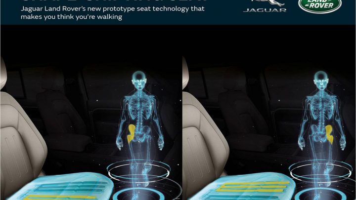 Nové sedadlo Jaguar Land Rover minimalizuje ochorenia kvôli dlhému sedeniu.