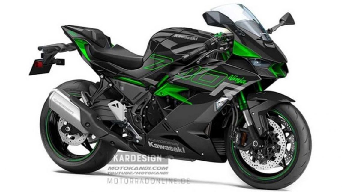 Takto by mohla vyzerať motorka Kawasaki Ninja 700R.