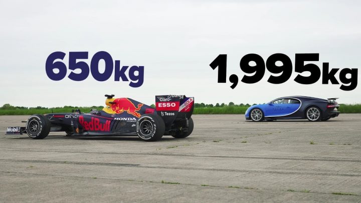 Bugatti Chiron vs Formula 1. Ktoré auto bude rýchlejšie?