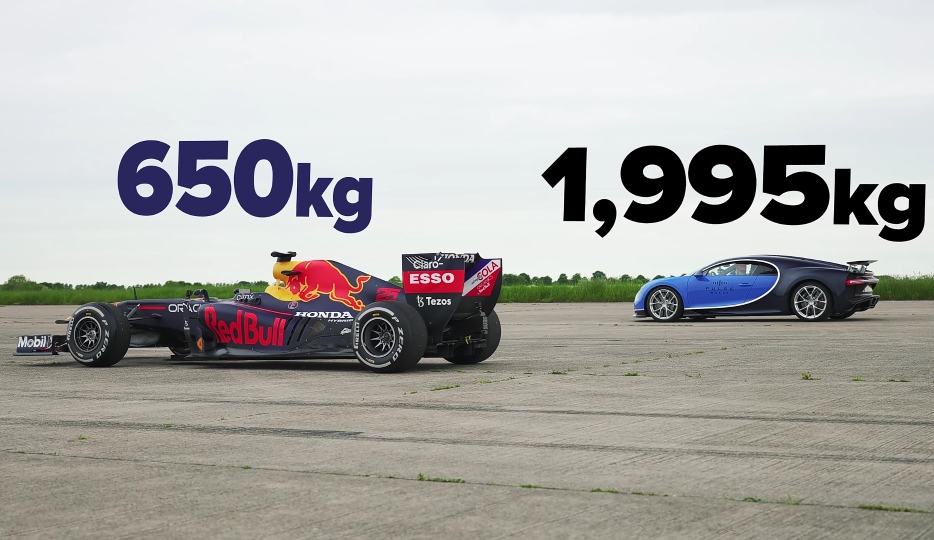 Bugatti Chiron vs Formula 1. Ktoré auto bude rýchlejšie?