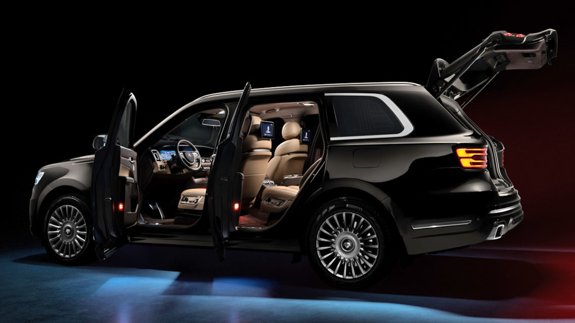 Luxusné SUV Aurus Komendant je oficiálne predstavené.