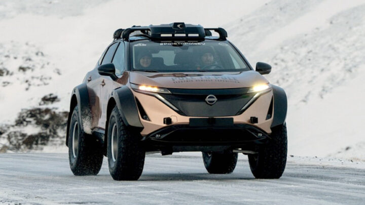 Elektromobil Nissan Ariya putoval zo severného na južný pól.