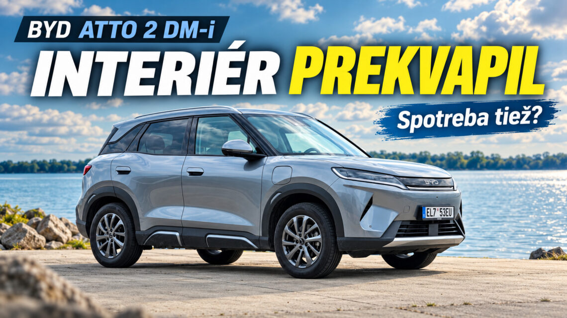 BYD ATTO 2 DM-i – test: Aj bez nabíjania sme jazdili pod 5 litrov.